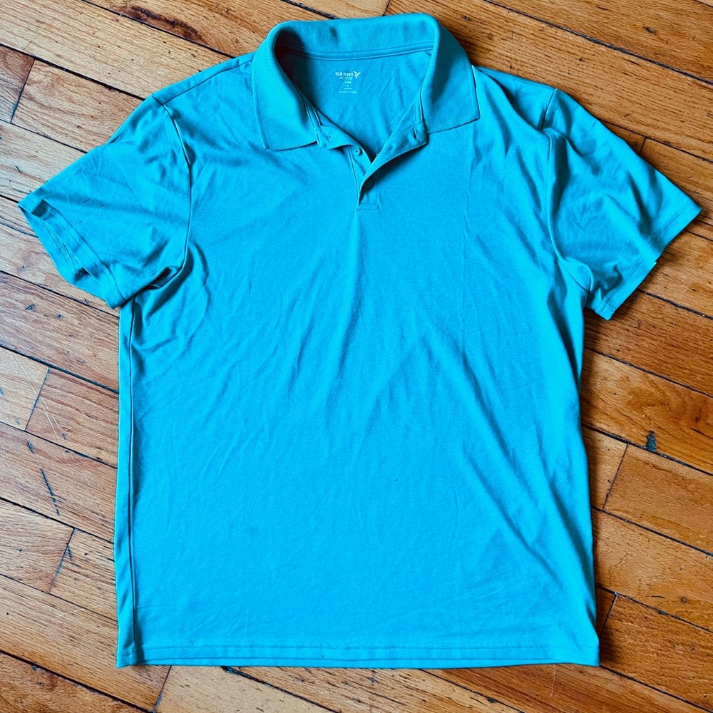 Men's Green/Teal Polo Shirt